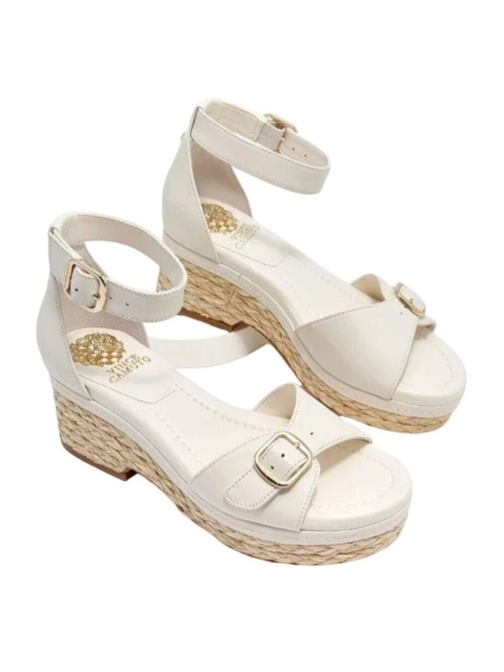 New Vince Camuto Meterry Espadrille Wedge Sandals Women's Size 8 Bohemian Summer